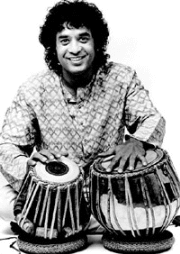 Portrait de Zakir Hussain