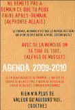 Agenda scolaire citations fond kraft&nbsp;-&nbsp;Agd 930