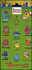 Monsieur, Madame : planche de stickers paillettés&nbsp;-&nbsp;Collectif