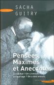 Pensées maximes et anecdotes