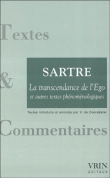 La trenscendance de l'égo&nbsp;-&nbsp;Jean-Paul Sartre