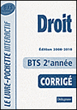 Droit Bts 2e Annee Corrige Ed 2008-2010