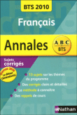 ABC annales Français sujets corrigés&nbsp;-&nbsp;Collectif