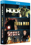 L'Incroyable Hulk - Iron Man - Ghost Rider - Coffret Marvel - Blu-Ray&nbsp;-&nbsp;Louis Leterrier, Jon Favreau, Mark Steven Johnson