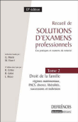 Recueil de solutions d'examens professionnels