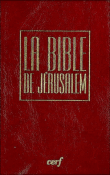 La Bible de Jérusalem,format poche en vinyl bordeaux