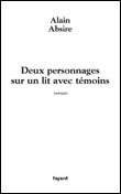 Deux personnages sur un lit avec témoins&nbsp;-&nbsp;Alain Absire