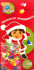 Dora gommettes autocollants Noël rouge