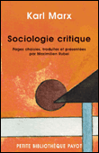 Sociologie critique&nbsp;-&nbsp;Karl Marx