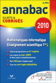Annabac corrigés Mathématiques informatique 1ère L&nbsp;-&nbsp;Collectif