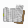 Cahier x3 quadrille kraft 13x21