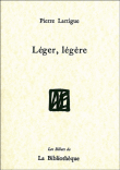 Léger légère&nbsp;-&nbsp;Pierre Lartigue