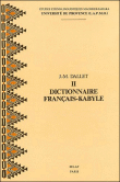 Dictionnaire français-kabyle&nbsp;-&nbsp;Jean-Marie Dallet