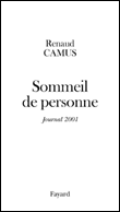Sommeil de personne&nbsp;-&nbsp;Renaud Camus