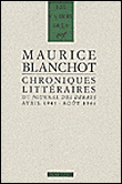 Chroniques littéraires&nbsp;-&nbsp;Maurice Blanchot