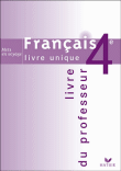 Mots En Voyage Francais Livre Unqiue 4e - Livre Du Professeur, Ed. 2007