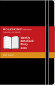Agenda format XL semainier + carnet souple noir