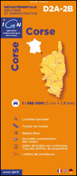 Carte IGN Corse 1/140000