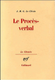 Le procès-verbal&nbsp;-&nbsp;Jean-Marie Gustave Le Clézio