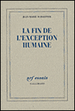 La fin de l'exception humaine&nbsp;-&nbsp;Jean-Marie Schaeffer