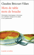 Mots de table, mots de bouche
