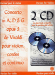 Concerto a,d & g op.3 + 2 cd&nbsp;-&nbsp;Antonio Vivaldi