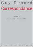 Correspondance&nbsp;-&nbsp;Guy Debord
