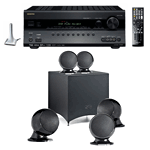 Onkyo TX-SR607 noir + Cabasse Alcyone System 5.1 noir laqué