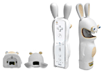 Protection Lapins Crétins pour Wiimote Madcatz&nbsp;-&nbsp;Protection toucher doux Lapins Crétins pour manette Wii