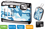 Olympus � TOUGH-6010 (�tanche) + Etui + Carte MicroSDHC 4 Go : Pack Exclusif : Camouflage