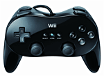 Manette Classique Pro noire pour Nintendo Wii&nbsp;-&nbsp;