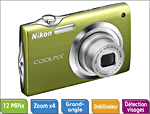 Nikon CoolPix S3000 Vert Acidulé