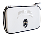 Etui Juventus de Turin blanc pour DSi et DS Lite&nbsp;-&nbsp;Etui avec emplacements pour 3 jeux et un stylet, inclus chiffon de nettoyage et stylet