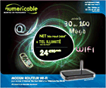 Numéricable modem cable wifi