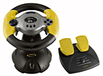 NGS Coupé Racing Steering Wheel&nbsp;-&nbsp;Volant à retour de vibrations pour PC, PSOne, PS2 et PS3
