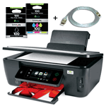 Lexmark S605 WiFi n + Lexmark No 100 Noir + Lexmark No 100 Multipack Couleur + MCL Samar câble impri