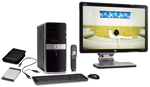 HP Pavilion Elite m9465.fr Blu-Ray + HP w2207H 22" TFT Wide + HP Pocket Media Drive 320 Go USB
