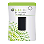 Microsoft Batterie rechargeable noire pour manette Xbox 360&nbsp;-&nbsp;Autonomie : 25 Heures