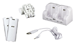 Comparer les prix de Kit de recharge blanc Bigben pour 2 Wiimotes