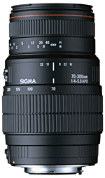 Sigma DG 70 - 300 mm f/4 - 5.6 Macro, Version AF motorisé pour Monture Nikon