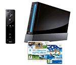 Console Wii noire Nintendo + Wii Sports et Wii Sports Resort Edition Limitée