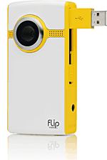 Flip Video Pocket Cam ULTRA Jaune - Camescope Camescope-Caméscope - Camescope Camescope