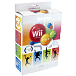 Exspect kit 15 en 1 pour Wii&nbsp;-&nbsp;Kit de 15 accessoires dont 1 volant, raquette de tennis, batte de baseball, crosse de hockey, club de golf, pistolet, 2 batteries, dragonnes ...