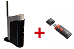 Hercule Pack Routeur WiFi 54G + adaptateur WiFi USB 2.0
