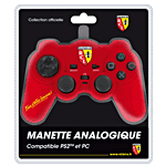 Manette licence officielle RC Lens pour PS2 et PC Big Ben&nbsp;-&nbsp;Manette 8 boutons, 2 moteurs de vibration pour PS2 et PC sous XP et Vista