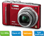 Panasonic Lumix DMC-TZ10 EF-R Rouge