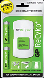 Chargeur GP Recyko USB Mobile Power