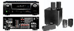 Pack Denon AVR 1610 Noir + Enceintes Polk ALCYONE RM 705 Noir