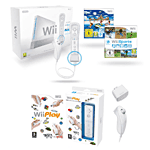Pack pour jouer à 2 : Console Wii blanche Nintendo + Wii Sports et Wii Sports Resort + Jeu Wii Play 