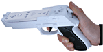 Ultimate Gun pour Wii DEA&nbsp;-&nbsp;Pistolet avec emplacement pour Wiimote et intégrant un Nunchuck dans la crosse